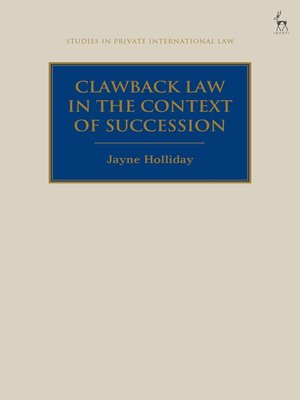 cover image of Clawback Law in the Context of Succession